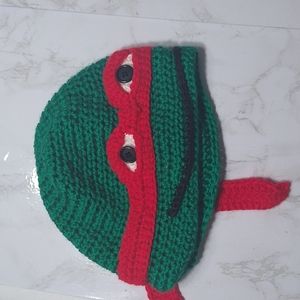 Ninja turtle crochet beanie